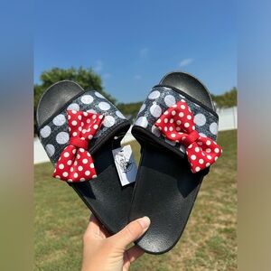 Disney Parks Minnie Mouse Sequin Slide Sandals